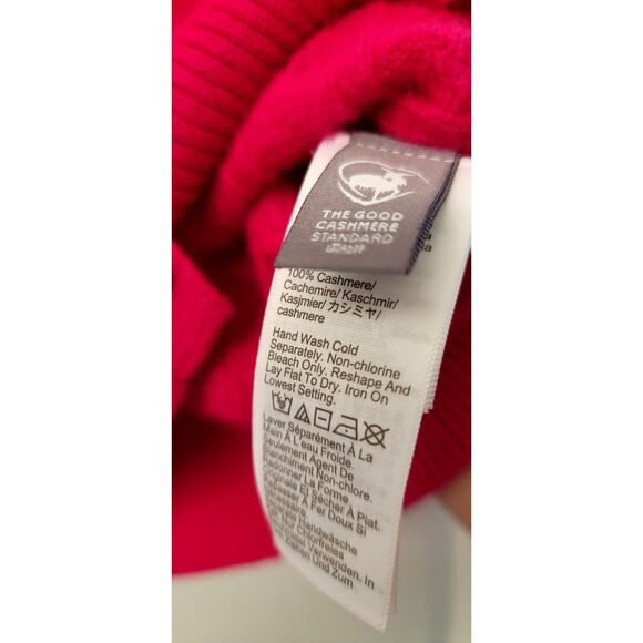 J Crew Hot Pink 100% Cashmere Babydoll Top Cardigan Button Front Sweater Fairy - Picture 4 of 6